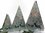Teelicht Leuchter Pyramide " Schnee - Wald"